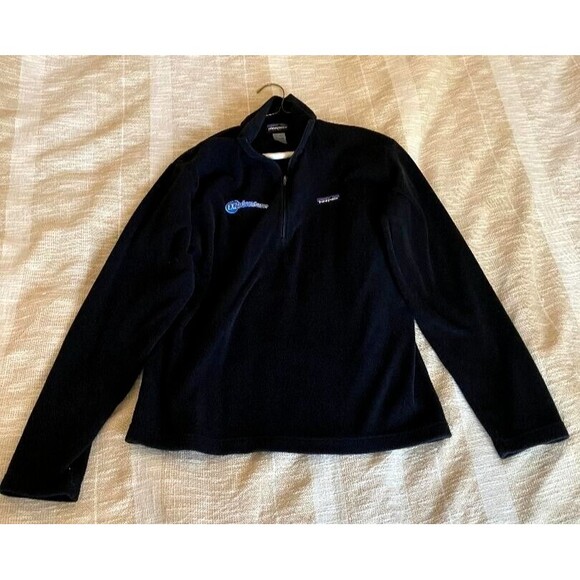 Patagonia Synchilla GorpCore Pullover Medium Black 1/4 Zip  EX2 Adventures - Picture 1 of 6